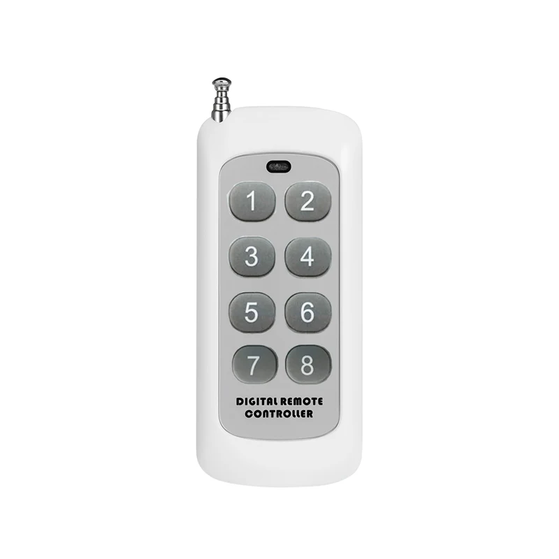 433MHz 8keys Universal RF Wireless Remote Control DC12V Long Distance Electronic Door/Gate/Car Opener