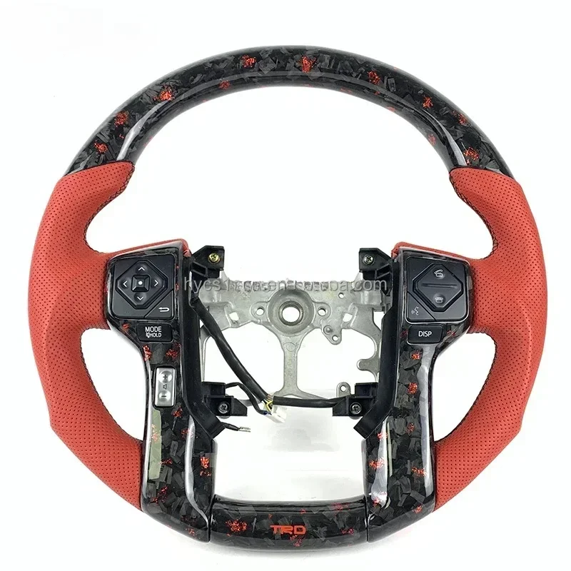 Racing Car Accessories Carbon Fiber Steering Wheel for Toyotas  Tacomas  Land Cruiser