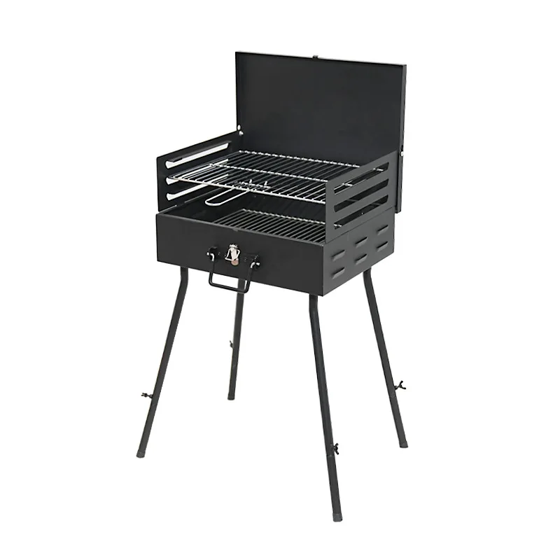 

Custom Folding Box Portable Grill Thickened Portable Outdoor Grill Windproof Camping Folding Grill