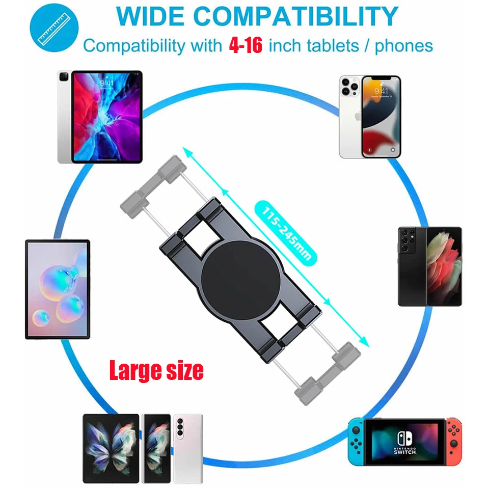 Car Cup Holder Phone Mount Universal Adjustable Angle Car Cradle Cup Tablet Mount for 4-16 inch Mobile Phone Tablet PC GPS