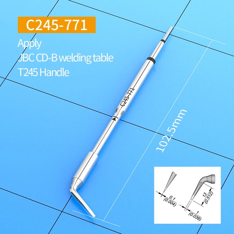 Imagem -03 - Pontas de Ferro de Solda C245 para Jbc T245-a Handle C245 Series C245029 C245-034 C245761 C245-771 C245-935 C245-962 C245-963