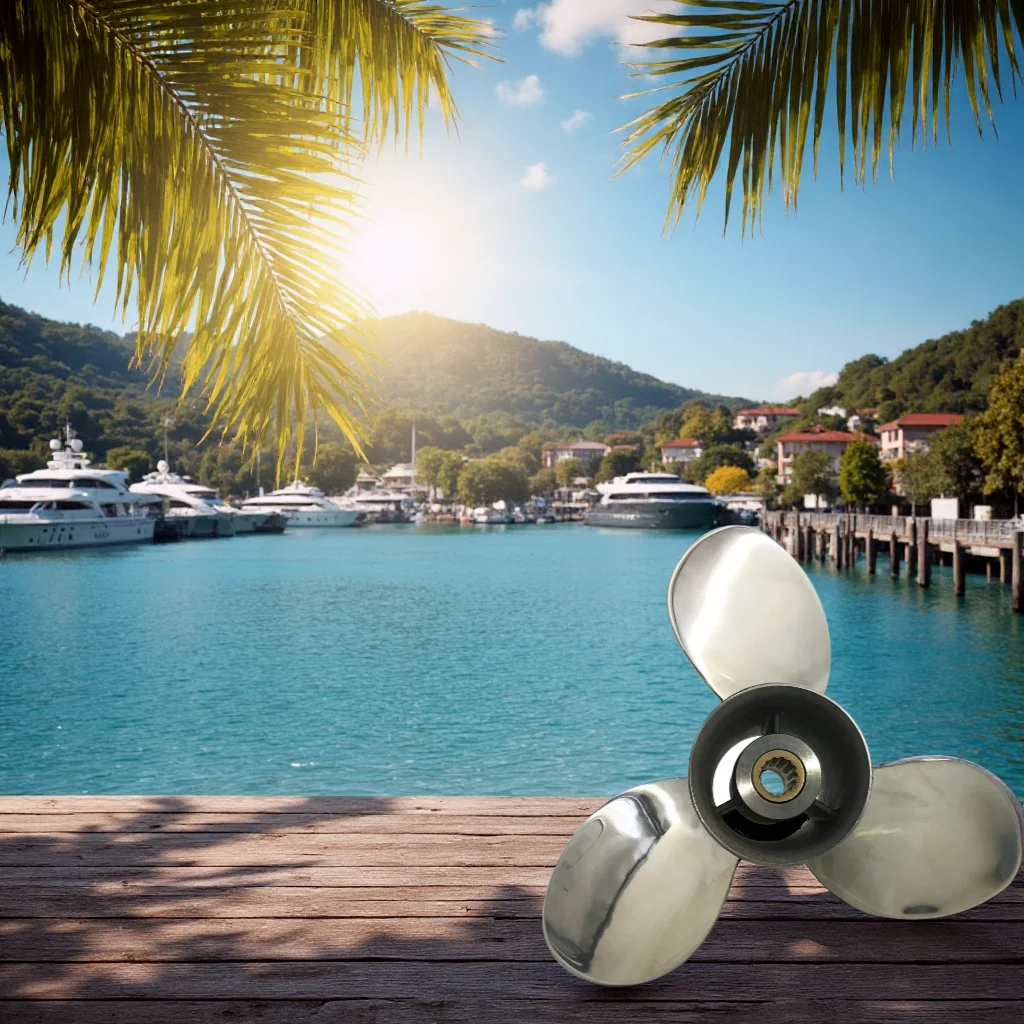 Captain Stainless Steel Outboard Propeller 9 1/4X9/10/11/12 Fit Suzuki Engines DT15C DF15 9.9HP 15HP  10 Tooth Spline RH
