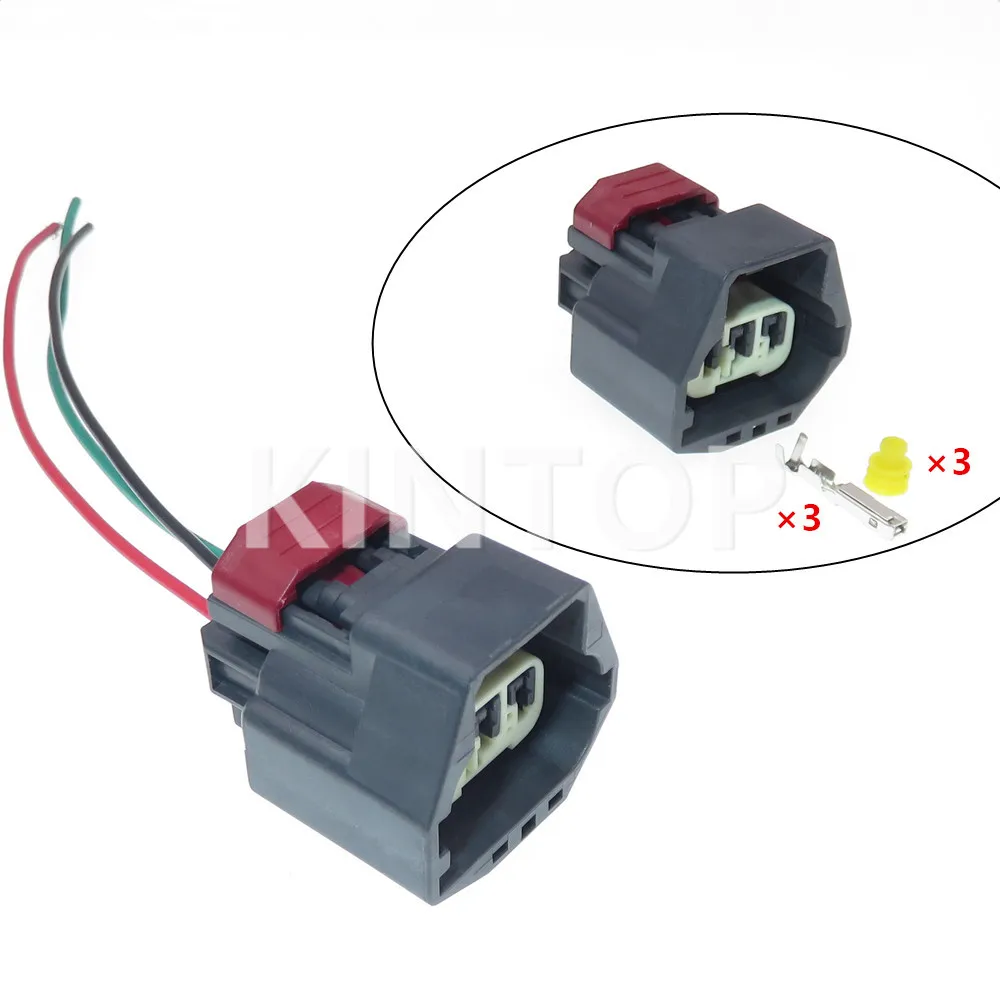 

1 Set 3 Pins 1.5 Series 7283-5691-10 AC Assembly Auto Solenoid Valve Wire Cable Harness Sealed Plug For Foton EST Daimler