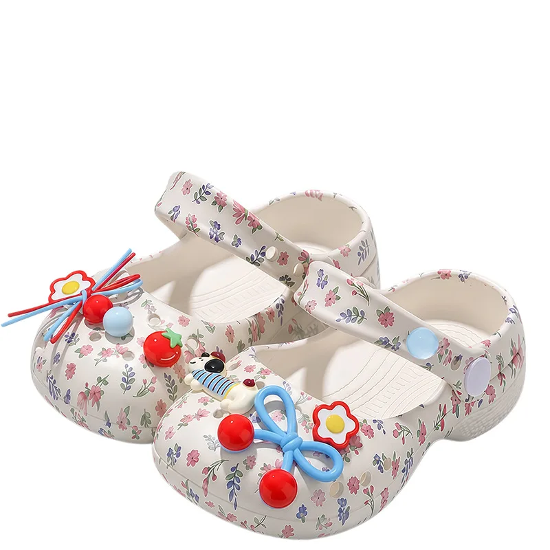 2026 Fashion Thick Sole Slippers Kids Girls Outdoor Wear-resistant Leisure Sandals Classic EVA Shoes Waterproof Beach Shoes Girl - view 5