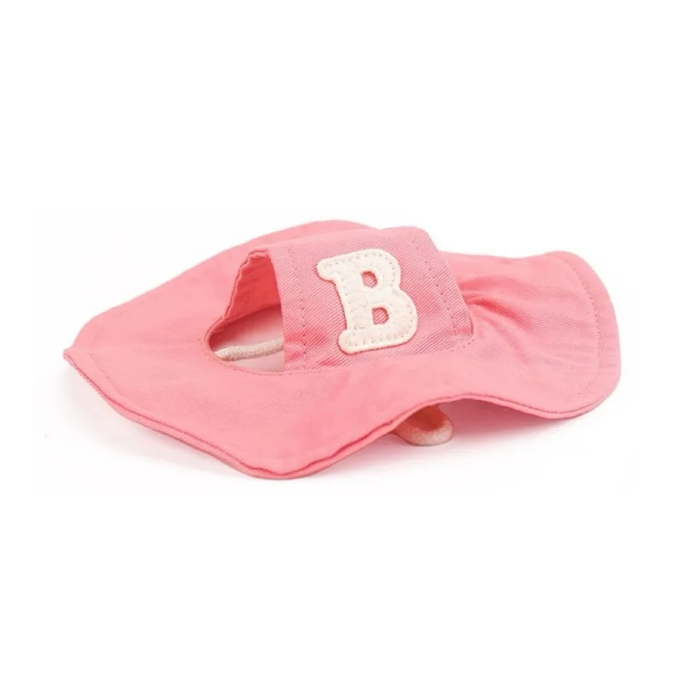 

Cotton Pet Fisherman Hat Round Brim Adjustable Rope Buckle Dog Cat Sunshade Hat with Ear Holes Breathable Pet Hat Sun Protection