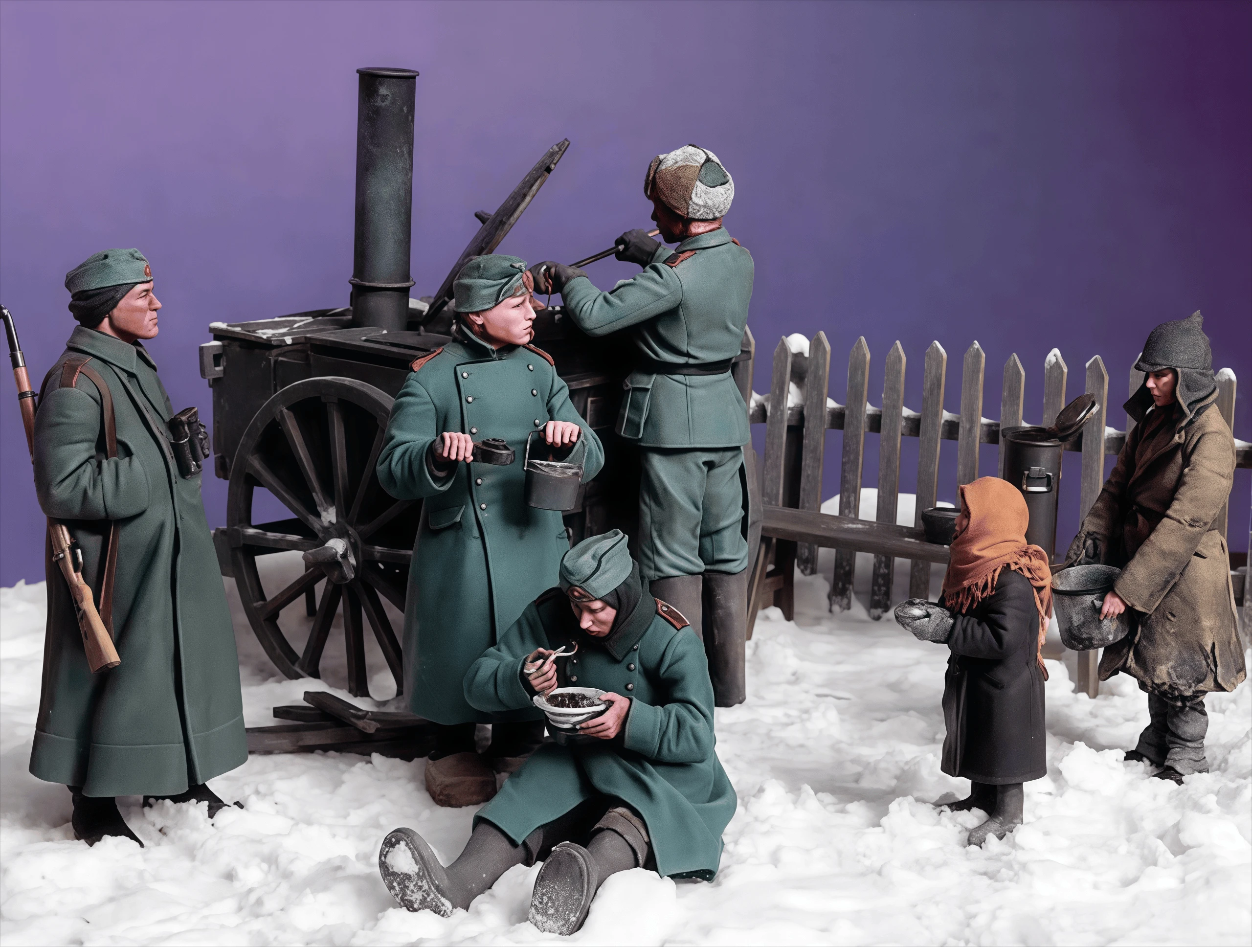 Precision 1/35 Resin Model Kit GK, Resin Soldier Rest State Model, Unpainted