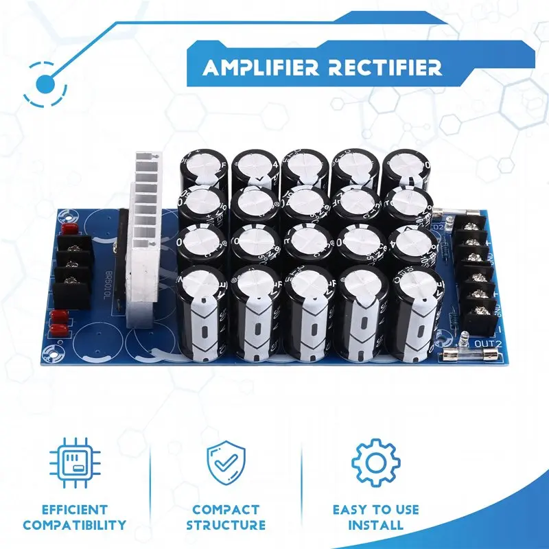ABUO-Amplifier Rectifier 50V 3300Ufx 20 Schottky Rectifier Filter Amplifier Rectifier Filter Capacitors