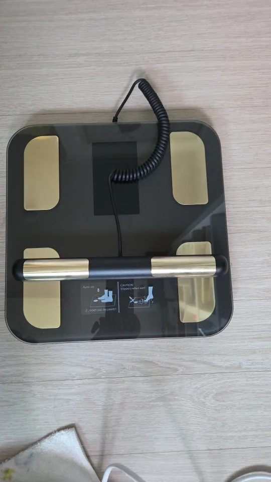 Smart Body Composition Scale with Handheld Sensor – 1.5 m Spiral Cable | Fitness & Health Tracker