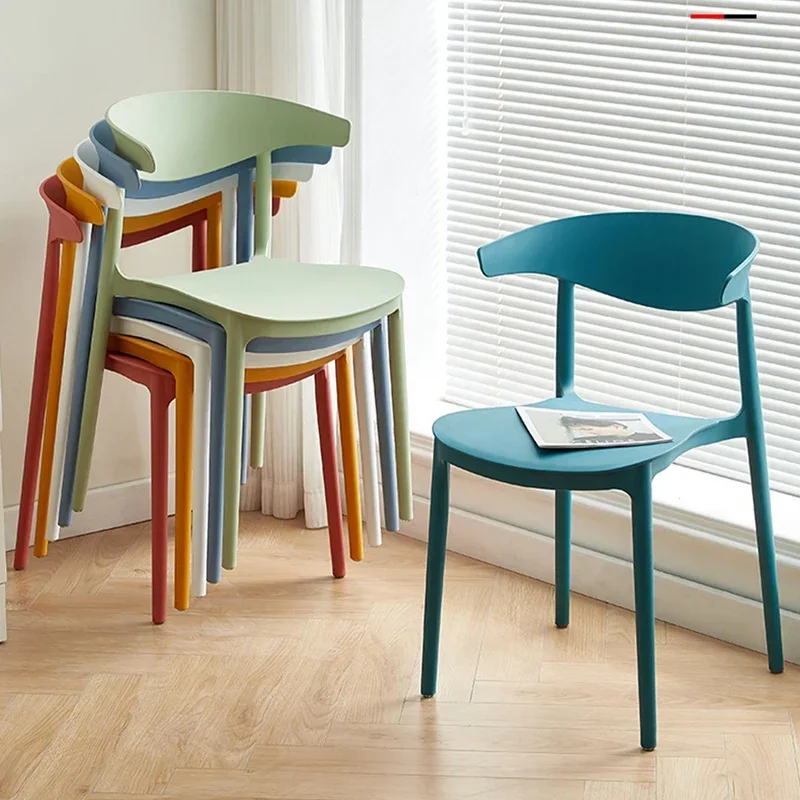 Dining Chairs Modern Kitchen Living Room Desk Folding Chair Accent Plastic Articulos Para El Hogar Funky Furniture MZYXP