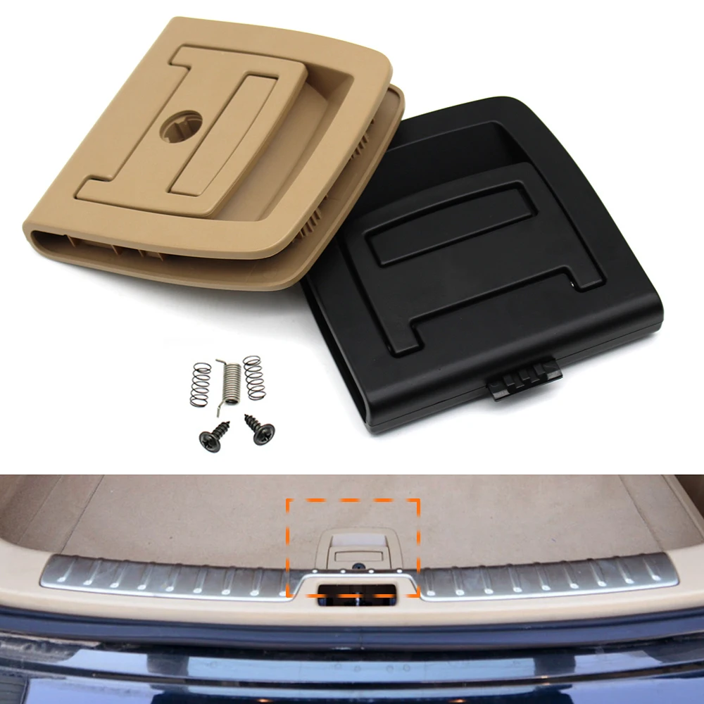 Car Rear Luggage Trunk Lid Boot Mat Floor Carpet Switch Latch Handle For BMW X5 X6 E70 E71 E72 F15 F16 5GT F07 51479120284 