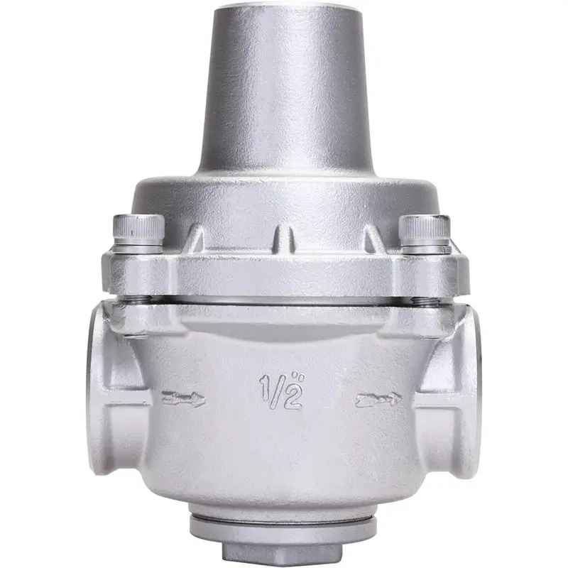 AB11-Pressure-Regulating Water Valve With Pressure Gauge- 1/2