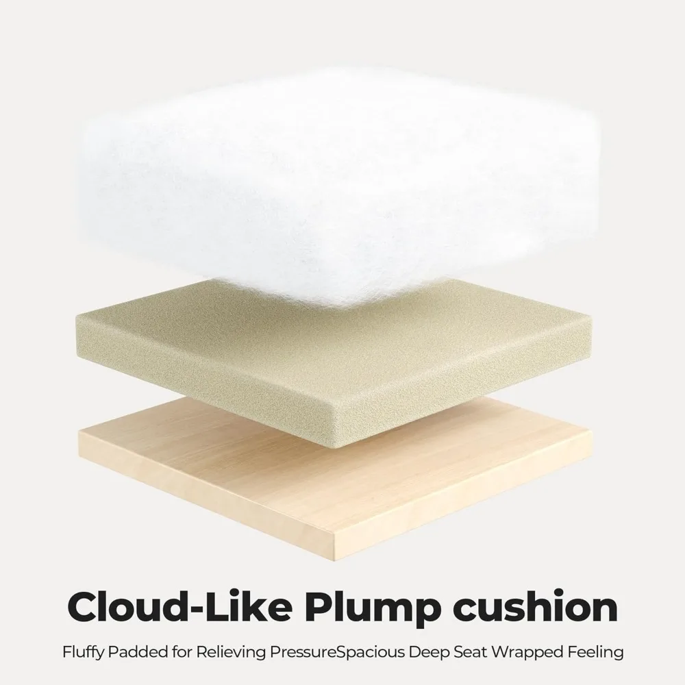 Silla de oficina giratoria con respaldo alto y reposacabezas ajustable con cojín de 5 pulgadas, múltiples opciones de materiales y colores en piel sintética para C