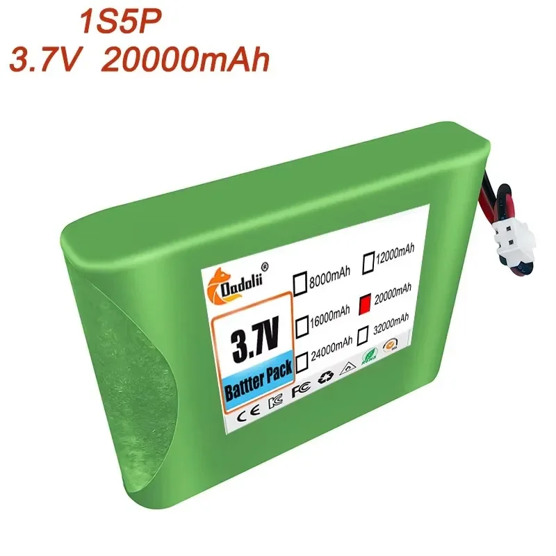 3.7V 8Ah 32Ah 1S8P 18650 Rechargeable Li-ion Battery Pack Customizable Available For Radio Headlight Singing Machine etc.