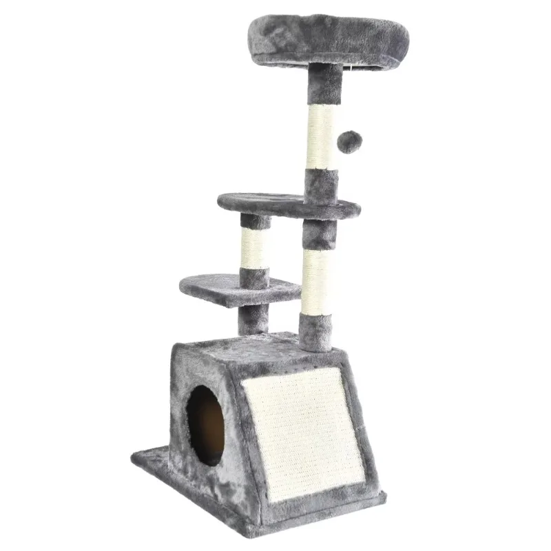 تسلق الحيوانات الأليفة متوسطة الحجم، خدش القطط، أرجوحة منزلية مثقوبة، برج القطط #3