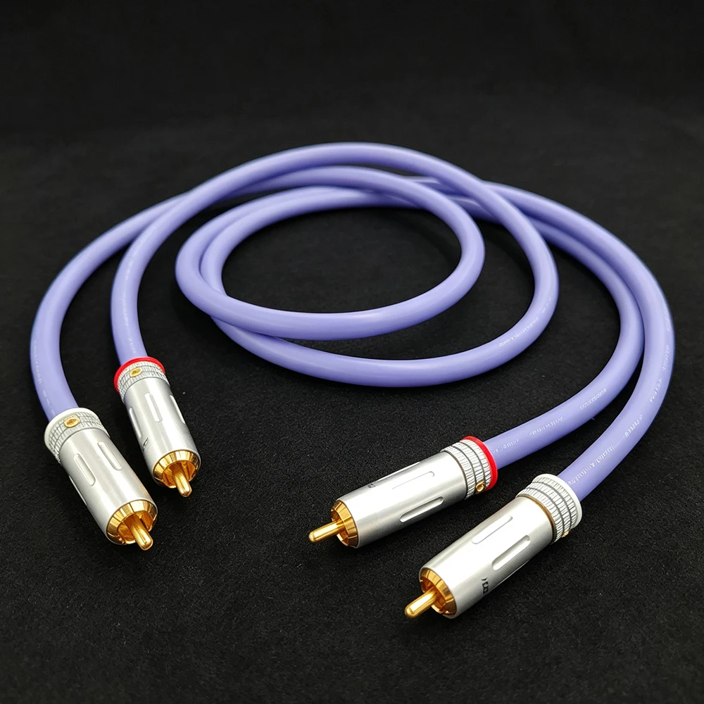 Japan original Furukawa flagship FA-αS22 OCC audio signal cable 2RCA CD power amplifier cable AV copper RCA audio  video cable