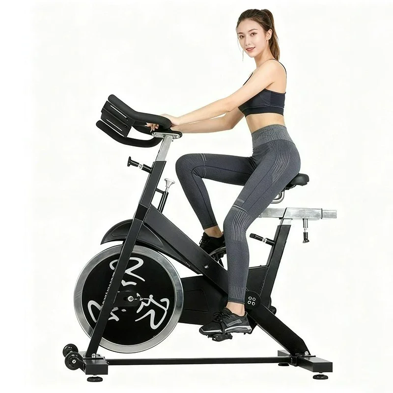 

Spinning Bike Stationary Bicycle Cardio Workout Adjustable Resistance Professional Exercise Equipment for Home Gym