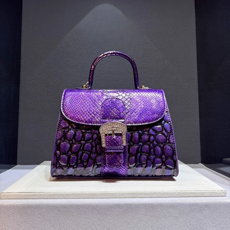 Luxury Brand 2025 Women's Bag Crocodile Leather New Handbag Shoulder Cross Body Bags for Women Сумка Женская - Image 3