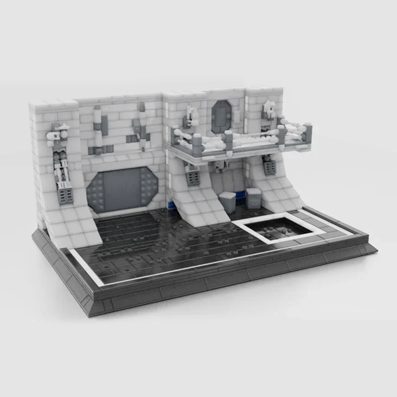 스타 영화 모델 MOC 빌딩 브릭, 우주 군사 격납고 기술 모듈러 블록 선물, 크리스마스 장난감, DIY 세트 조립