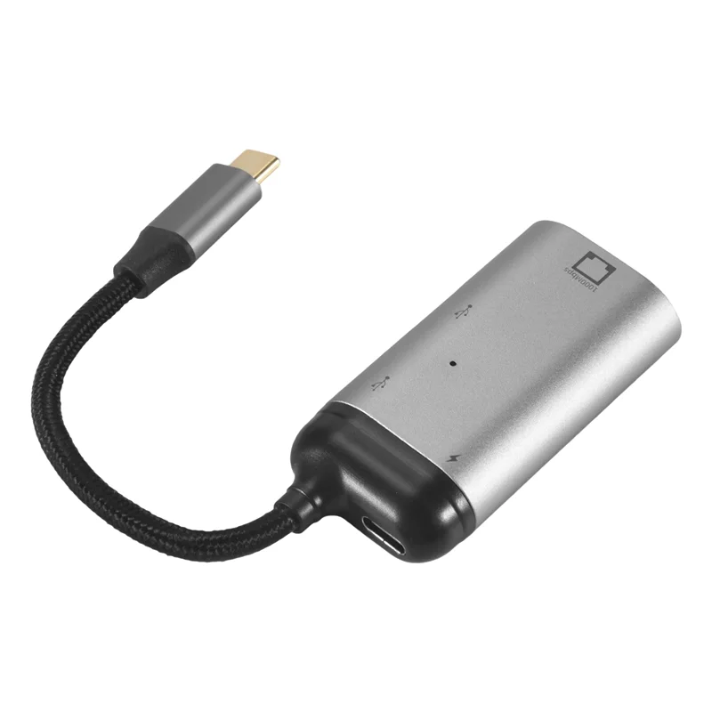 

3 в 1 Type-C к Gigabit Ethernet Rj45 Lan PD зарядка USB C порт передачи данных адаптер-конвертер для ТВ ПК S20
