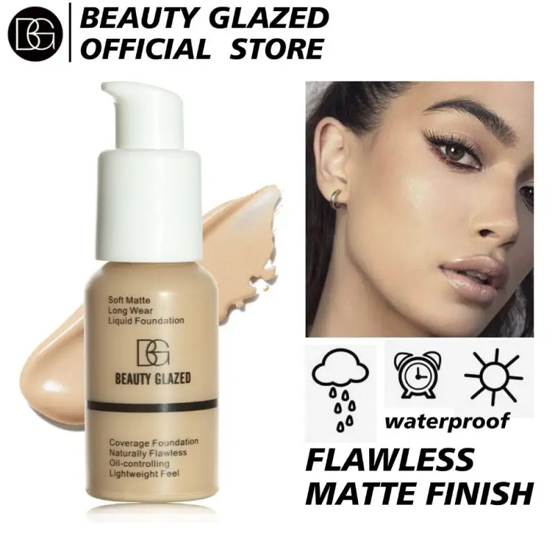 Base mate Maquillaje Base líquida mate Ingredientes naturales Mejora el efecto hidratante de la piel Base líquida