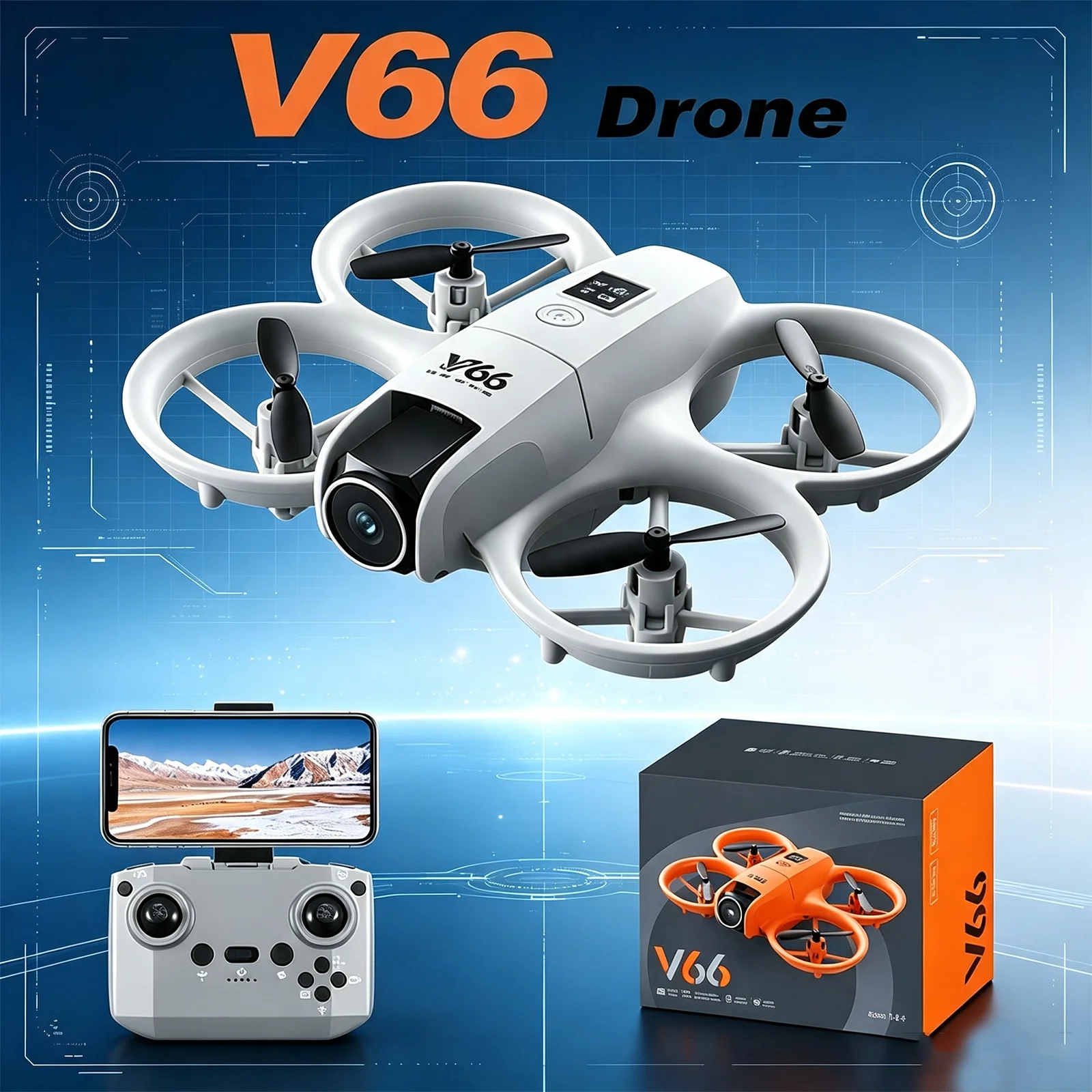 Toys For Kids Video - طائرة V66 ميني بدون طيار مع
