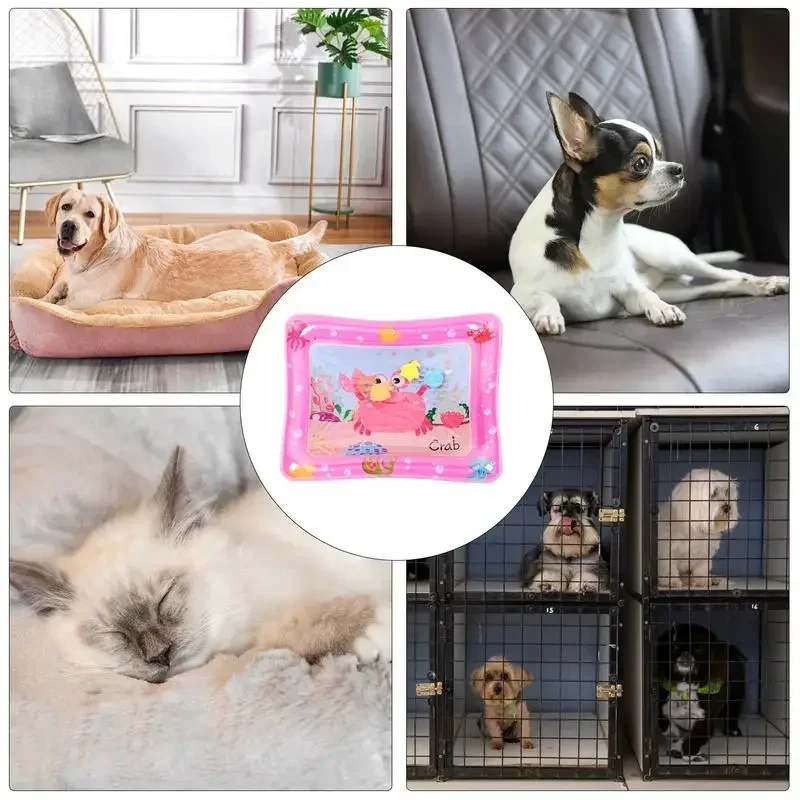Pet Water Sensory Mat Filled with Scratch Resistant Pad Toy Summer Doghouse Cat House Ocean Flap Pad Thickened Scratch Resistant image 5