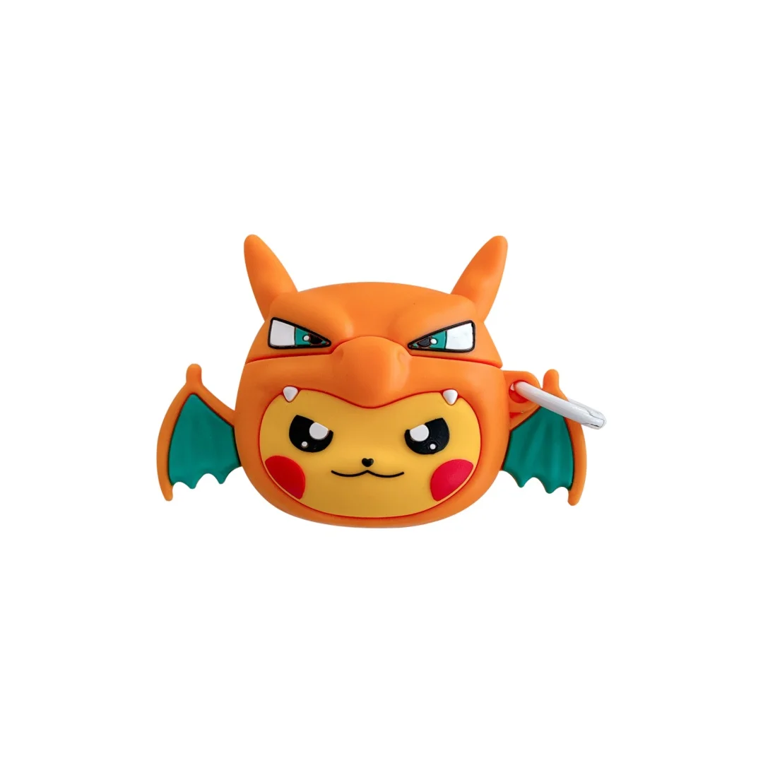 

3D Pokemons Charizard Pikachu Earphone Case for Apple AirPods 1 2 3 4 Pro Pro 2nd Pro2 POKEMONS Ball silicone Bluetooth Cover