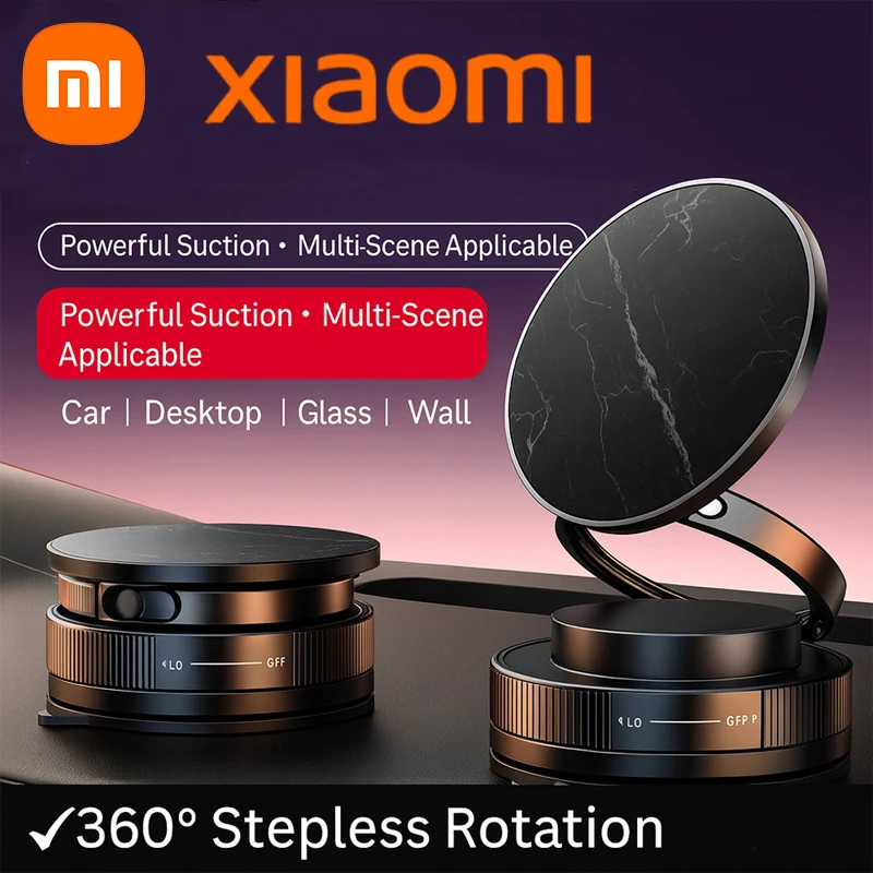 

Магнитный держатель для телефона Xiaomi 360° ° Вращающаяся вакуумная присоска, приборная панель автомобиля, складной кронштейн для мобильного телефона для iPhone Android