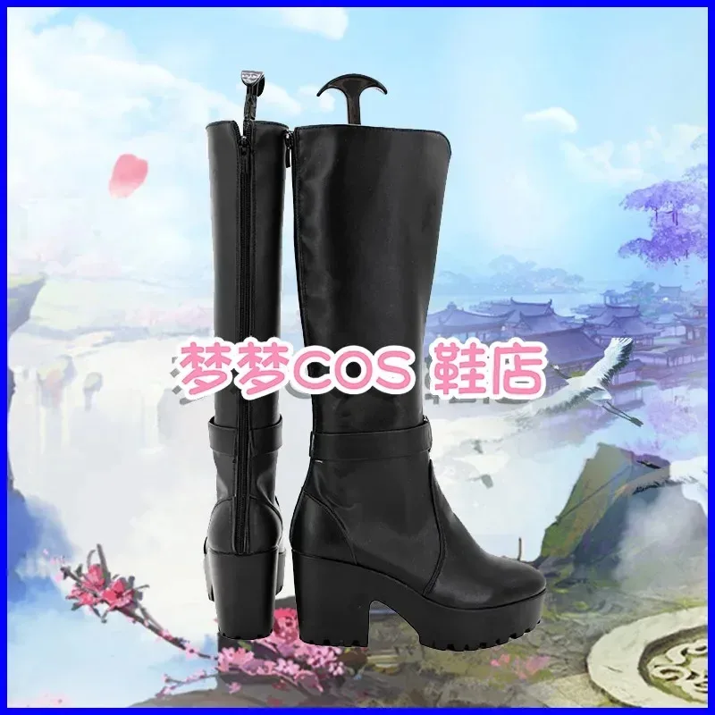 

25COSSaegusa Ibara, обувь для косплея, игровой ансамбль, реквизит для косплея, обувь из искусственной кожи, карнавальные ботинки на Хэллоуин, индивидуальный заказ