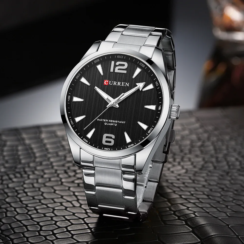 CURREN 8434 Modemarke Herrenuhr Wasserdicht Nachtlicht Elegante Business-Uhr mit Edelstahlarmband Geschenk für Männer Reloj Hombre – Detail 18