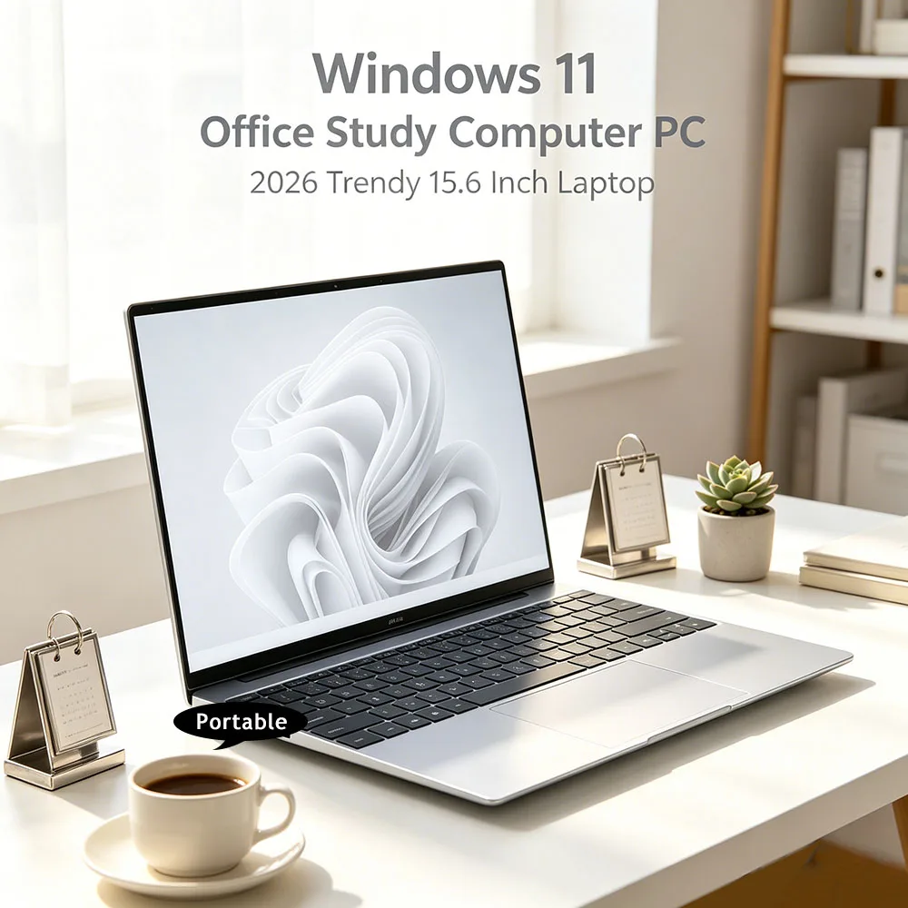 Inflexible Sturdy 15.6" Intel 6500Y/Intel I9-9900 Portable Laptop Windows11 Notebook 32GB DDR4 2TB SSD Pc Gamer Office Computer