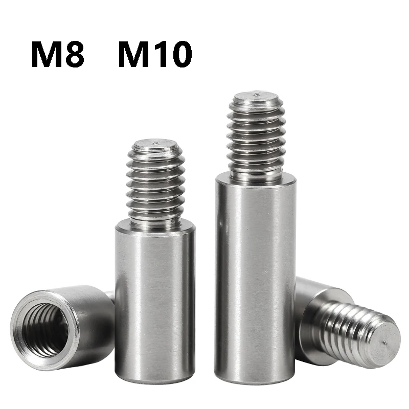 M8 M10 Hex Standoff Male To Female Pillar Stud 304 Stainless Steel Round Spacing Screw PCB Standoff Spacer Single Head Column