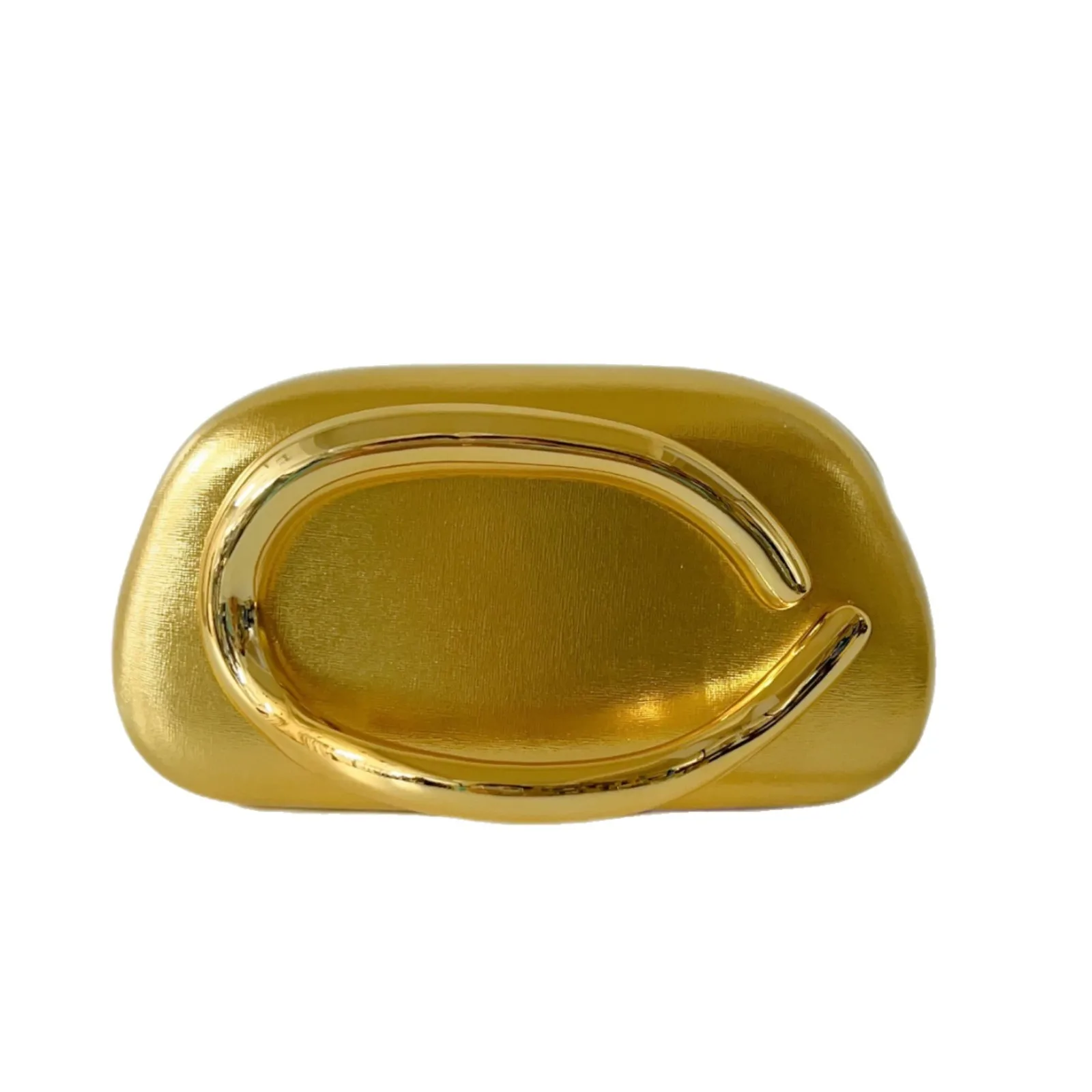 الذهب صندوق إغلاق معدني حقيبة صغيرة المرأة مساء حفل زفاف لطيف محفظة حقيبة حقائب اليد أحمر داكن أبيض 2025 ربيع موضة جديدة Ins #5