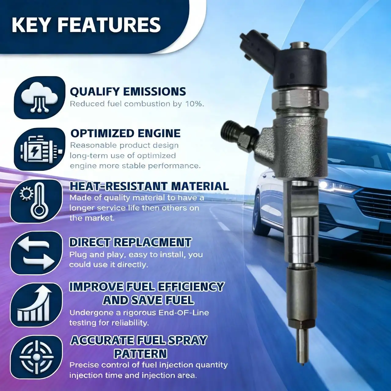 0445110715 Common Rail Fuel Injector 0 445 110 715 for Iveco Daily Truck