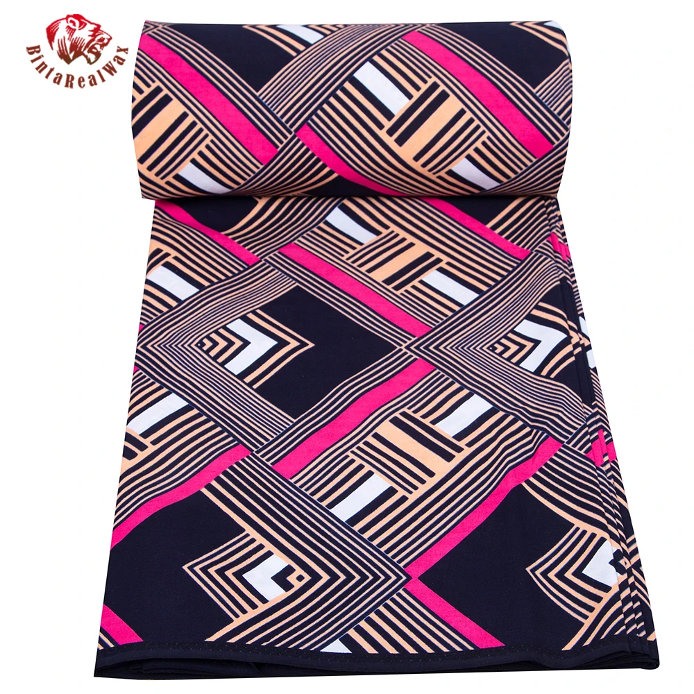 African Fabric 100% Cotton Fabric African Ankara Print Fabric 1/3/6 Yards One Piece 24fs1548