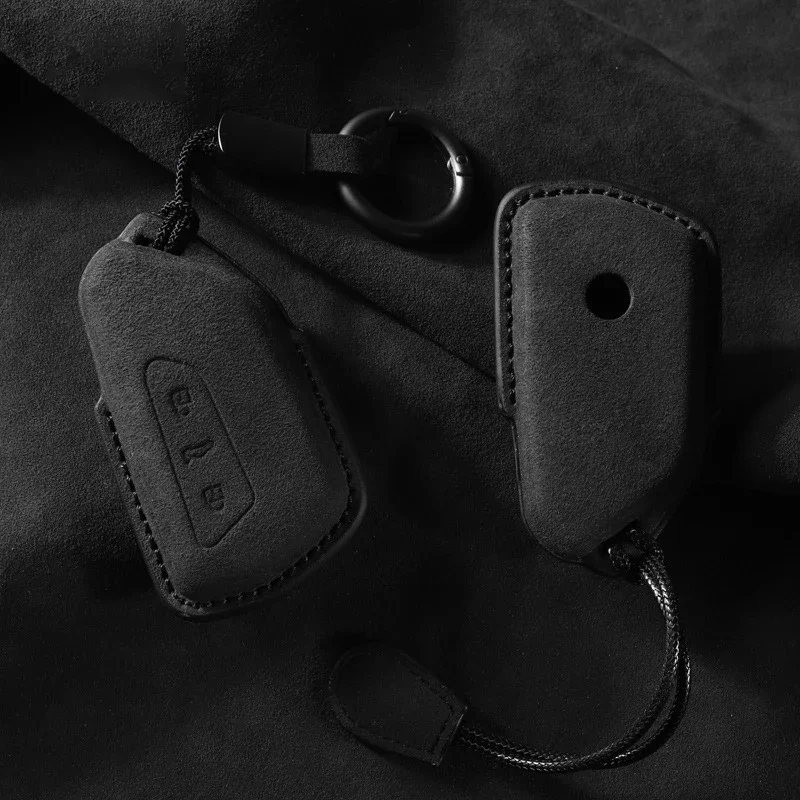 حافظة مفاتيح السيارة الجلدية لسيارة VW Volkseagen Golf 8 MK8 ID.3 ID.4 Teramont TALAGON Crider Viloran بدون مفتاح فوب ملحقات السيارة #2