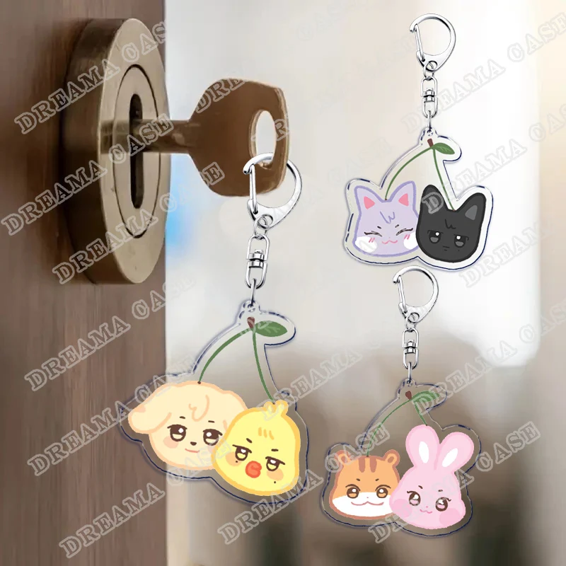 Gantungan Kunci Kpop Kartun Lucu Aksesori Llaveros Tas Jimat Atiny Seonghwa Dompet Gantungan Kunci Wanita Gantungan Kunci Hadiah Penggemar Perhiasan