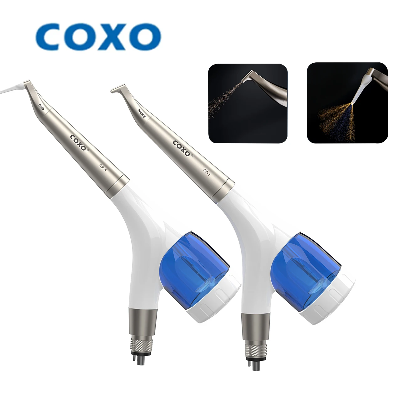 COXO Dental Air Polisher  Dental Abrasive Sandblasting Machine Air Abrasion System with Spray 4 Hole CP-1