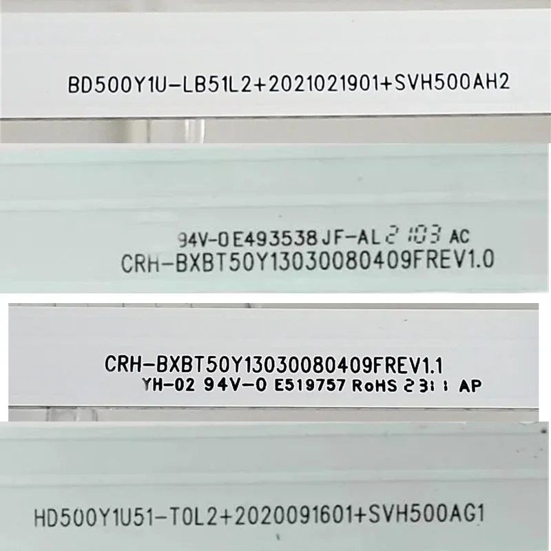 Hisense 50A65H 50A68G 50A6BG 50A6BGTUK 50A6GR 50A6GTUK 바 CRH-BXBT50Y 용 LED 백라이트 스트립 13030080409 FREV1.0 판자 테이프