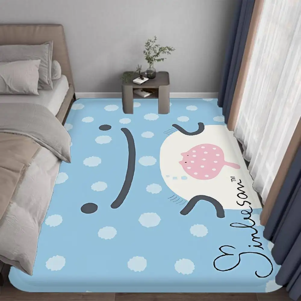 J-Jinbesan Game Bathroom Mat Anti-slip Absorb Water Long Strip Cushion Bedroon Mat Welcome Doormat