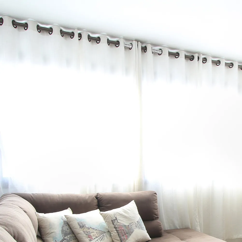 2Pcs Roman Rod Connector 13Cm Seamless Curtain Rod Connection Part Modern Simple Shape Metal Curtain Pole Joint for Living Room