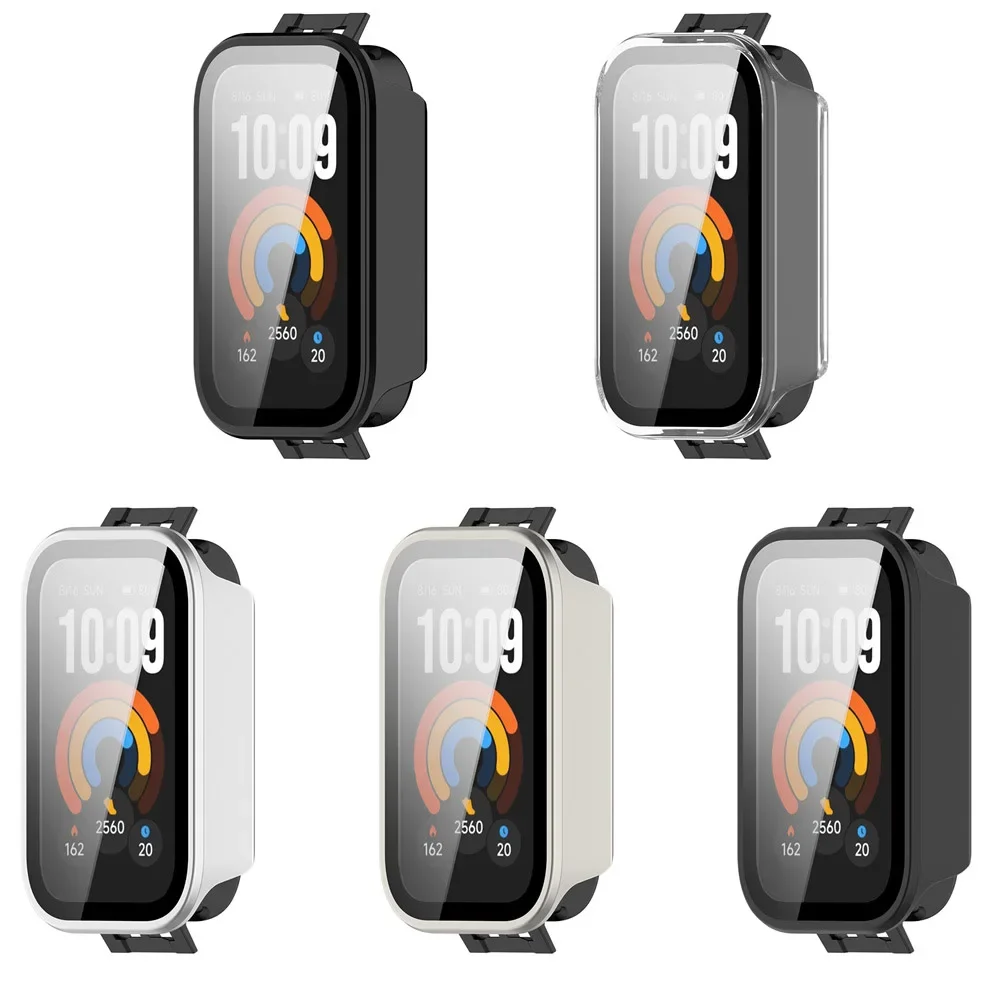 Glass+Case For Xiaomi Smart Band 11 Active Anti-scratch Screen Protector & Hard PC Protective Bumper For Xiaomi Band 11 Active