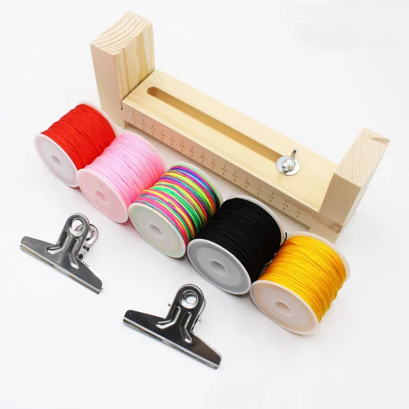 Soporte para hacer pulseras, plantilla en forma de U, fabricante de pulseras, marco de madera, Kit de herramientas de artesanía DIY para pulseras trenzadas