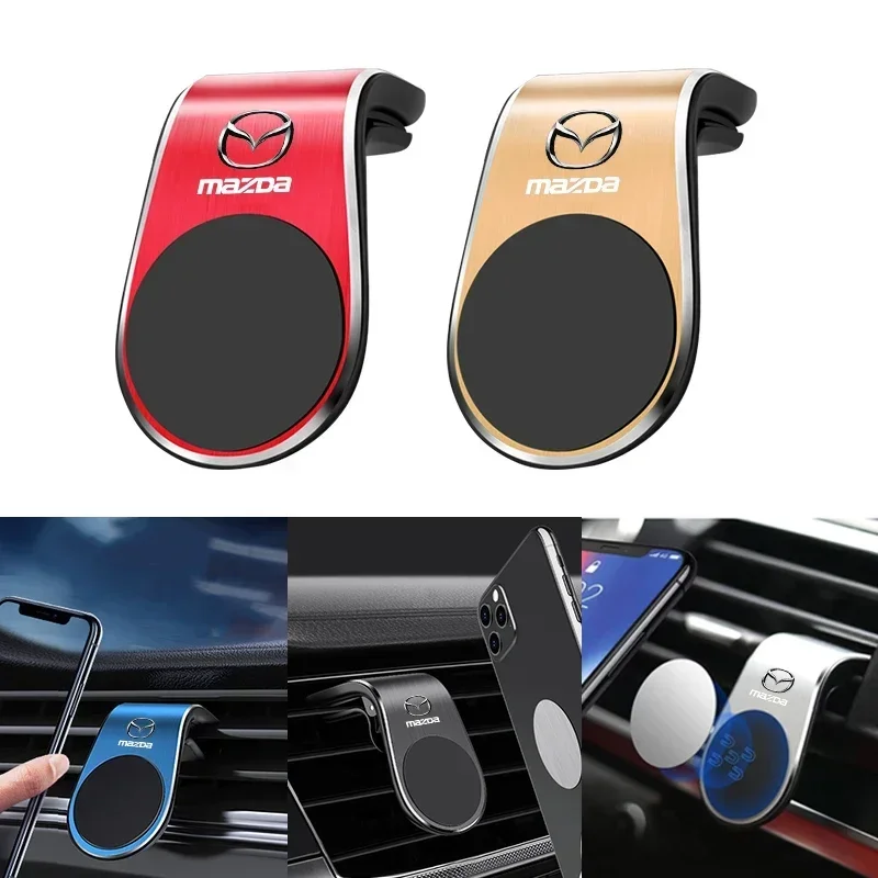 

Magnetic Car Phone Holder Air Vent Magnet Mount GPS Smartphone Phone Holder For Mazda 3 6 Atenza Axela Demio CX3 CX5 MP MS RX8
