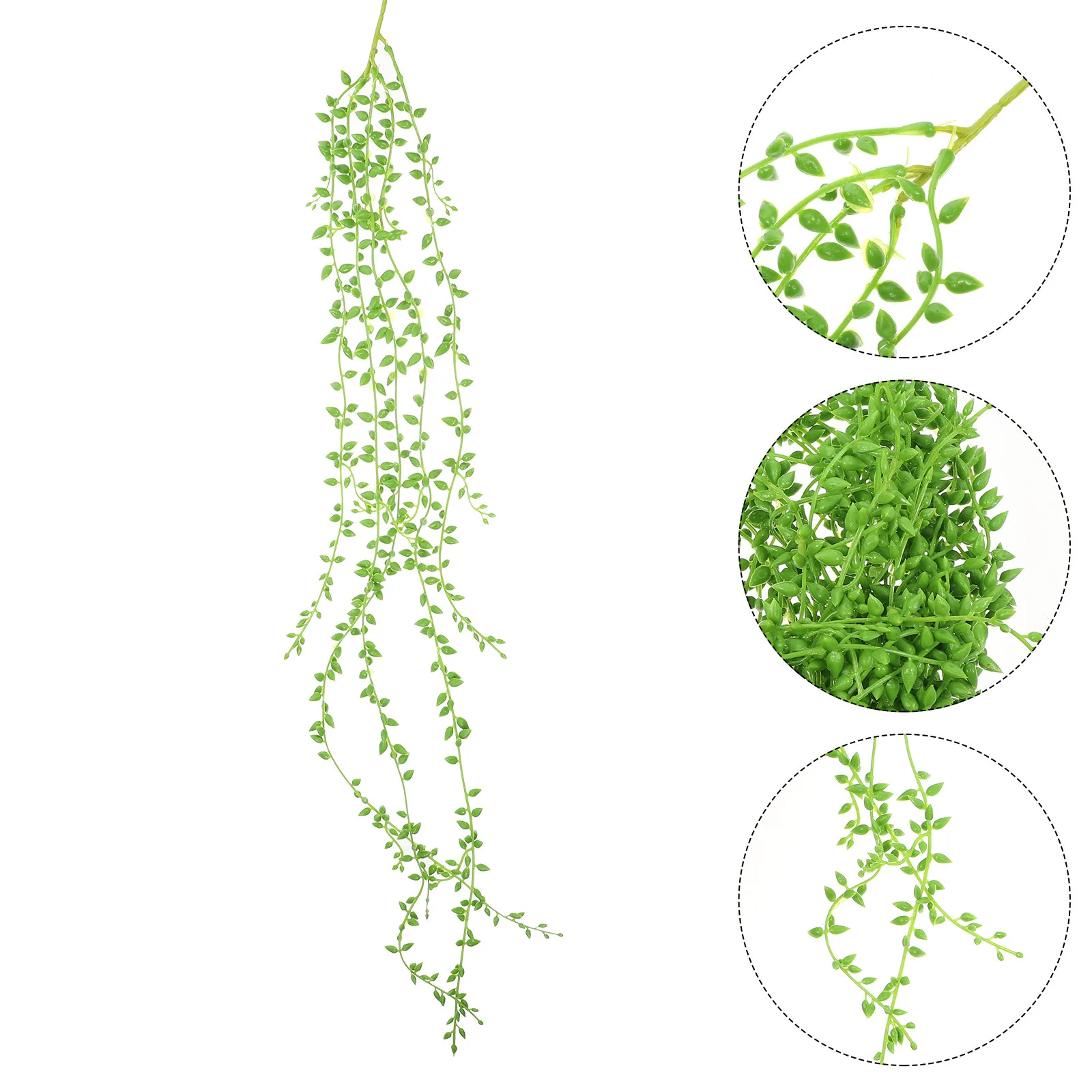 

6Pcs Artificial Hanging Plants Fake Weeping Plant Plastic Green Simulated Vine Wall Decor Office Bedroom Basket