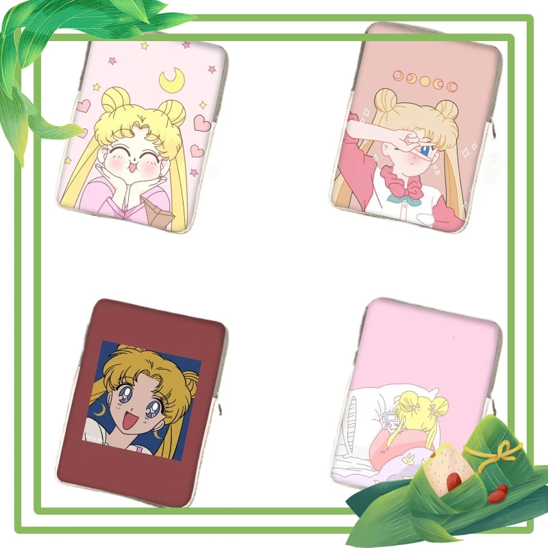 

Cartoon Anime Pretty Girl Cute Pink Laptop Bag For Lenovo Dell HP Huawei Macbook Air M2 Case 10 11 12 13 14 15 Inner Bladder