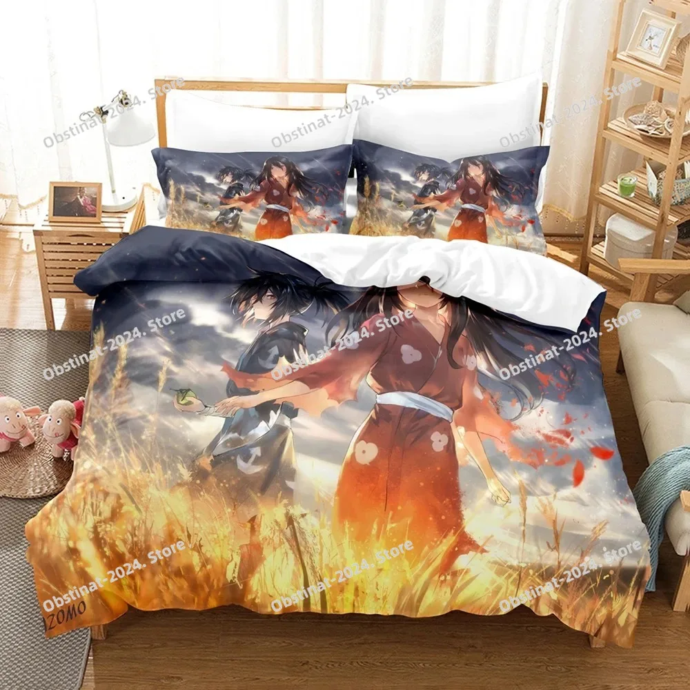 

3D Print Anime Dororo Bedding Set Boys Girls Twin Queen Size Duvet Cover Pillowcase Bed Kids Adult Fashion Home Textileextile