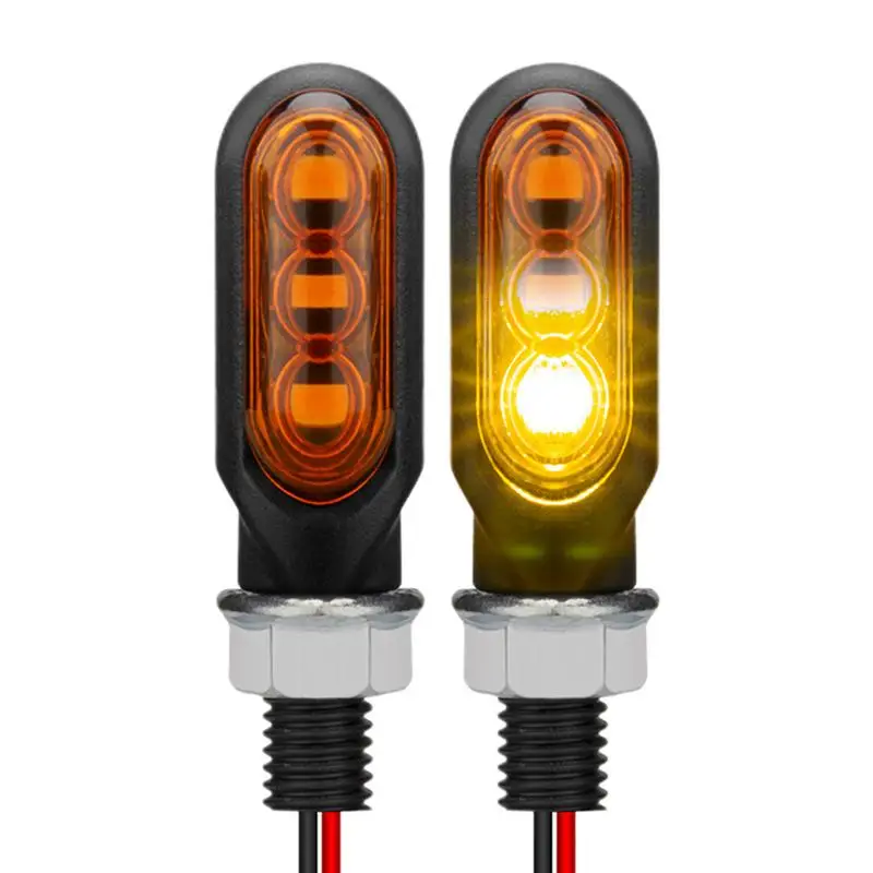 

Motorcycle Signals Lights 3 LED Indicator Light Blinkers for Motorcycle Waterproof Motorcycle Lights Energy Saving High