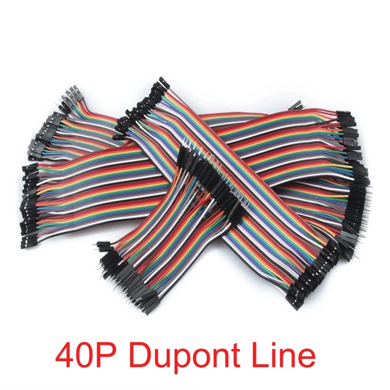 

1PCS-DuPont Line 2.54mm 40P Flat Cable Female to Female Dupont Wire 20cm/30cm Dupont Connector Kit Female to Male Cable