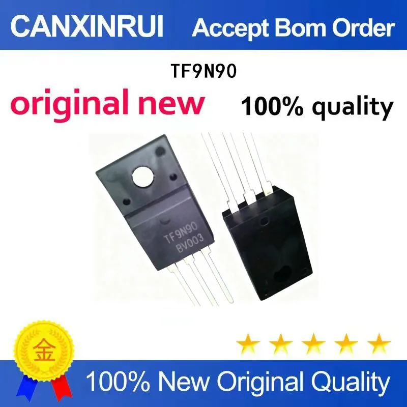 (5-100 Pieces) New TF9N90 plastic sealed AOTF9N90 in stock TO-220F 900V 9A straight insertion